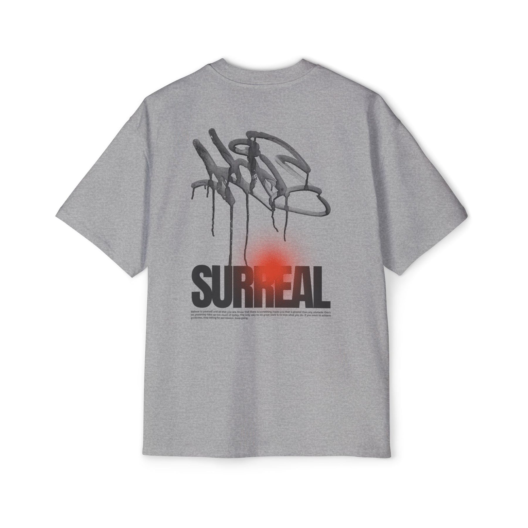 Surreal Graffiti Glow Graphic Oversized-Tee