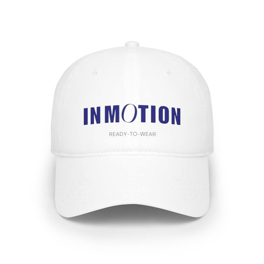 Stylish Red Baseball Cap - 'IN MOTION' Activewear Hat
