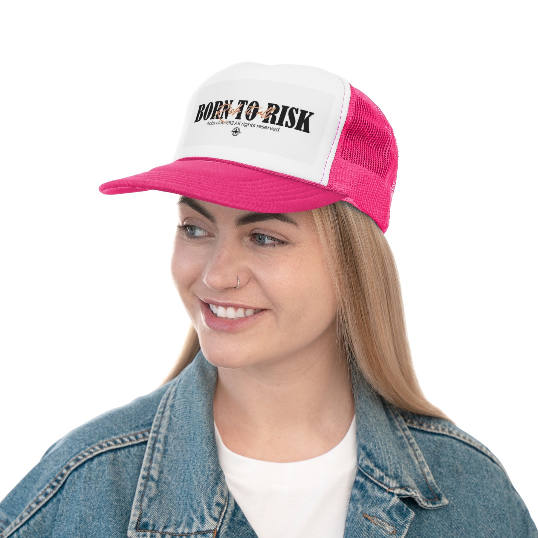 Born to Risk Trucker Cap - Stylish Mesh Hat for Adventurers