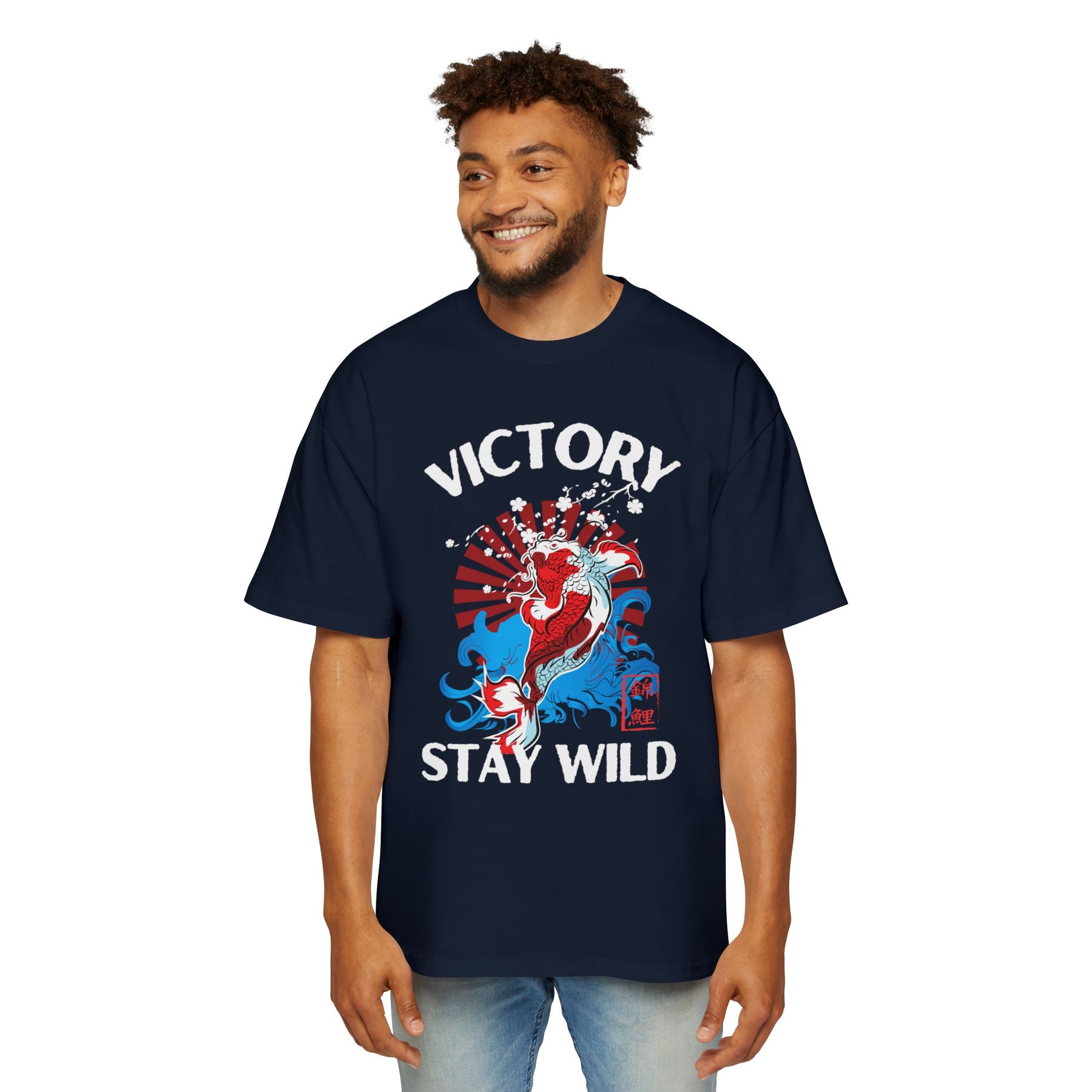 The Koi's Wild Ride to Victory Oversized-Tee