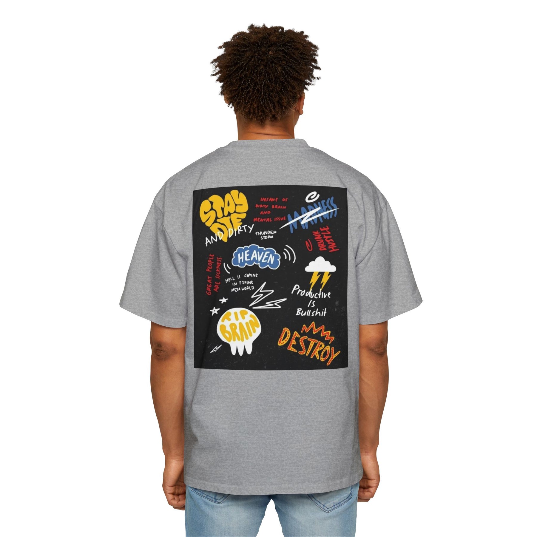 Stay Die and Dirty: Insanity, Madness, and Hustle Oversized-Tee