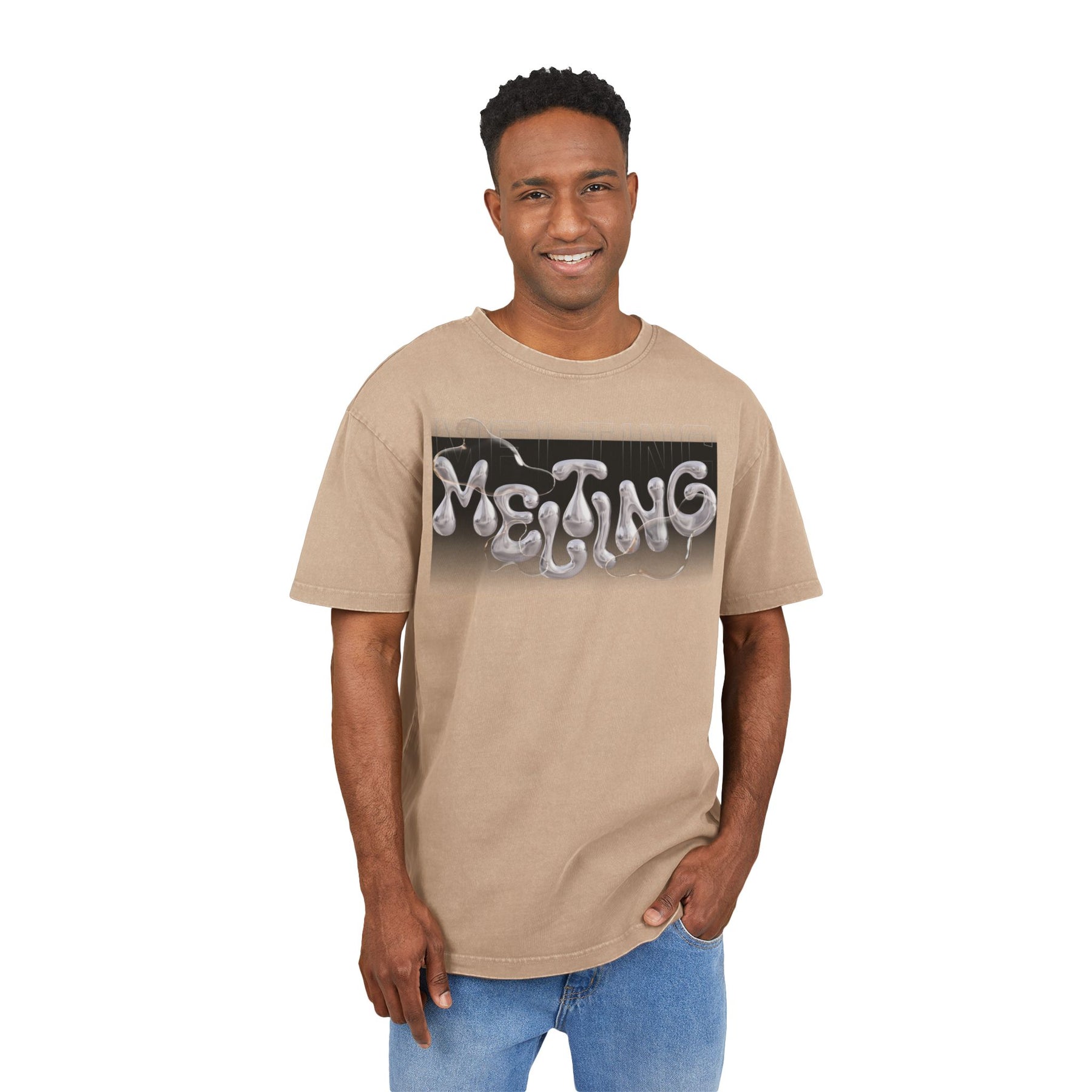 Men's Acid Washed Heavy Oversize Tee