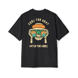 Bottom of the shirt says "Catch the Vibes" Oversized Tee  - Comfortable and Stylish — thumb 31