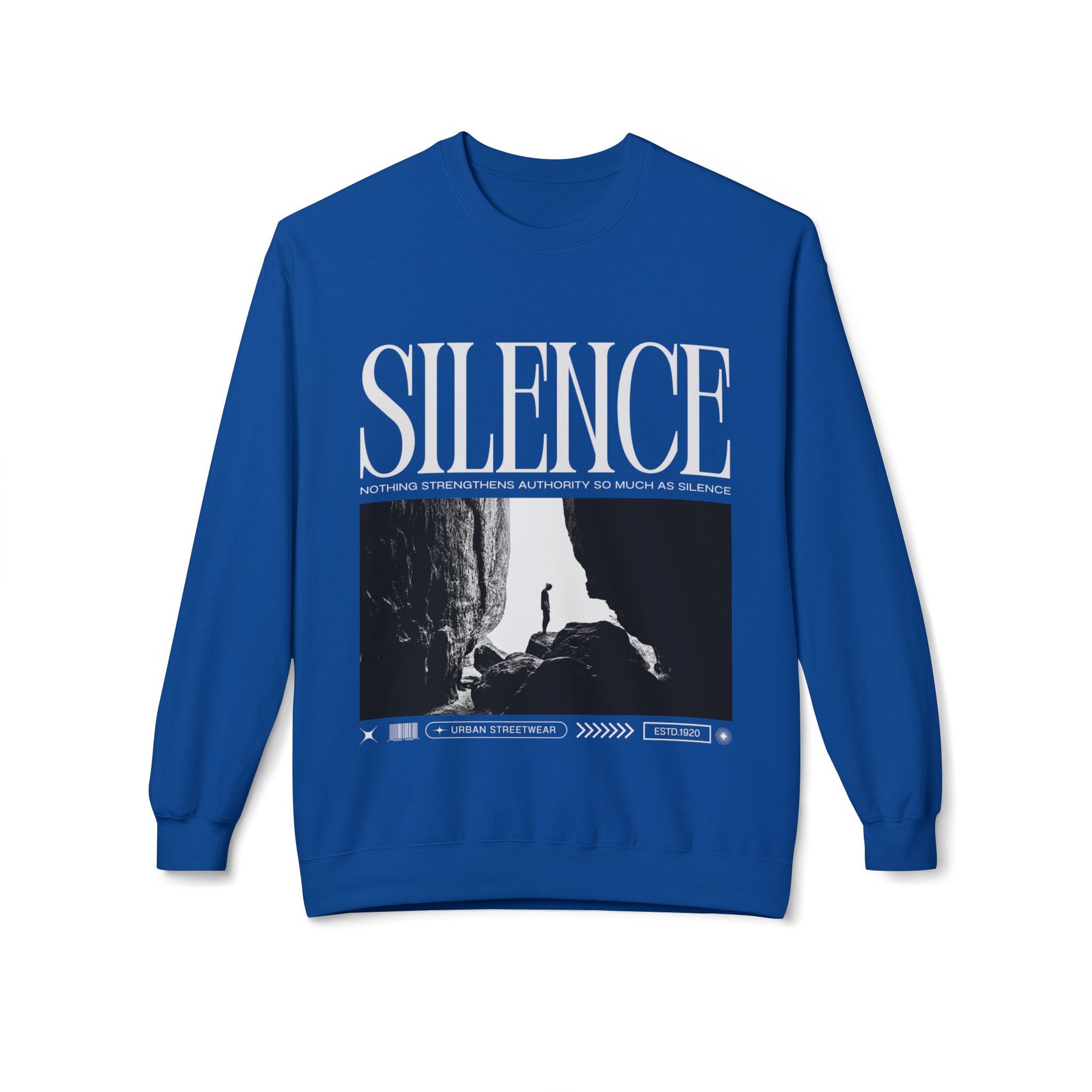 A new relaxed silence casual sweartshirt