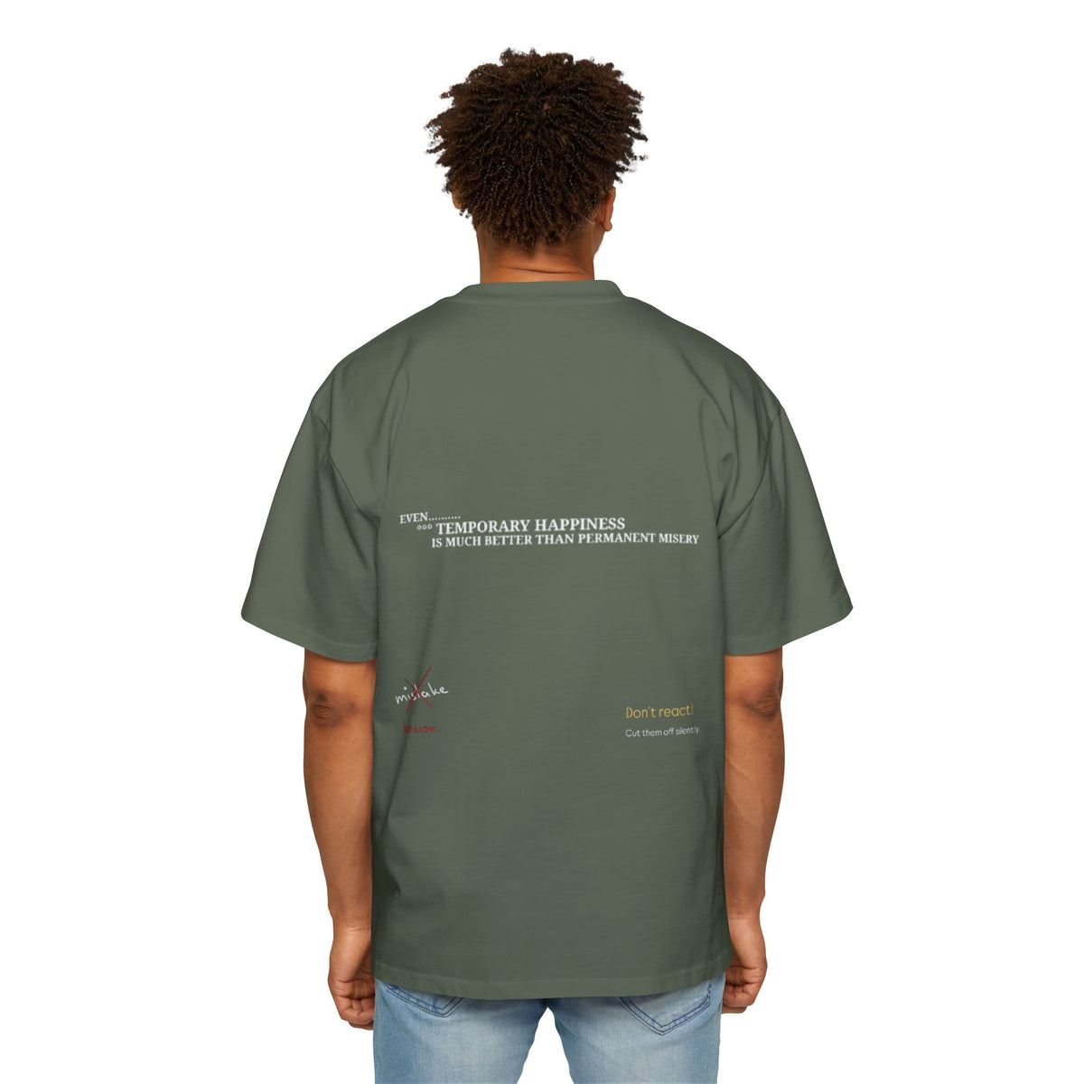 Men's Heavy Oversized Tee, Premium Top, Comfortable Streetwear, Graphic Tee,  Essential.. — image 48