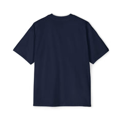 Oversized Tee - Navy Blue Graphic Design