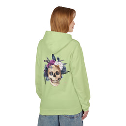 Hip hop Skull with floral design streetwear style Hoodie — thumb 35