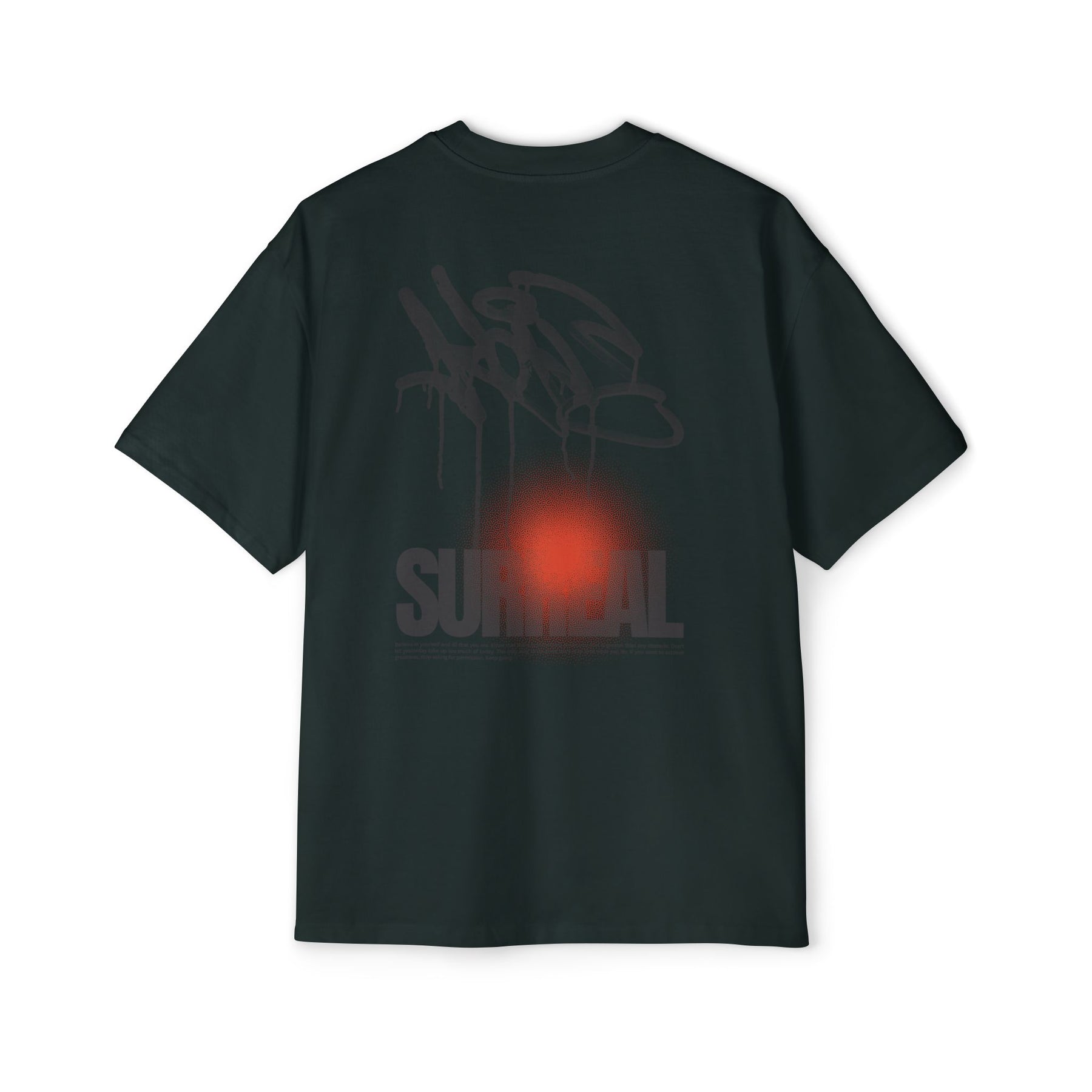 Surreal Graffiti Glow Graphic Oversized-Tee