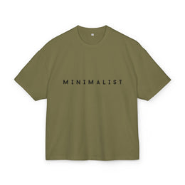 Oversized Tee - Olive Minimalist Unisex Cotton Box Tee — thumb 1