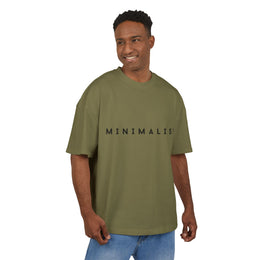 Oversized Tee - Olive Minimalist Unisex Cotton Box Tee — thumb 9