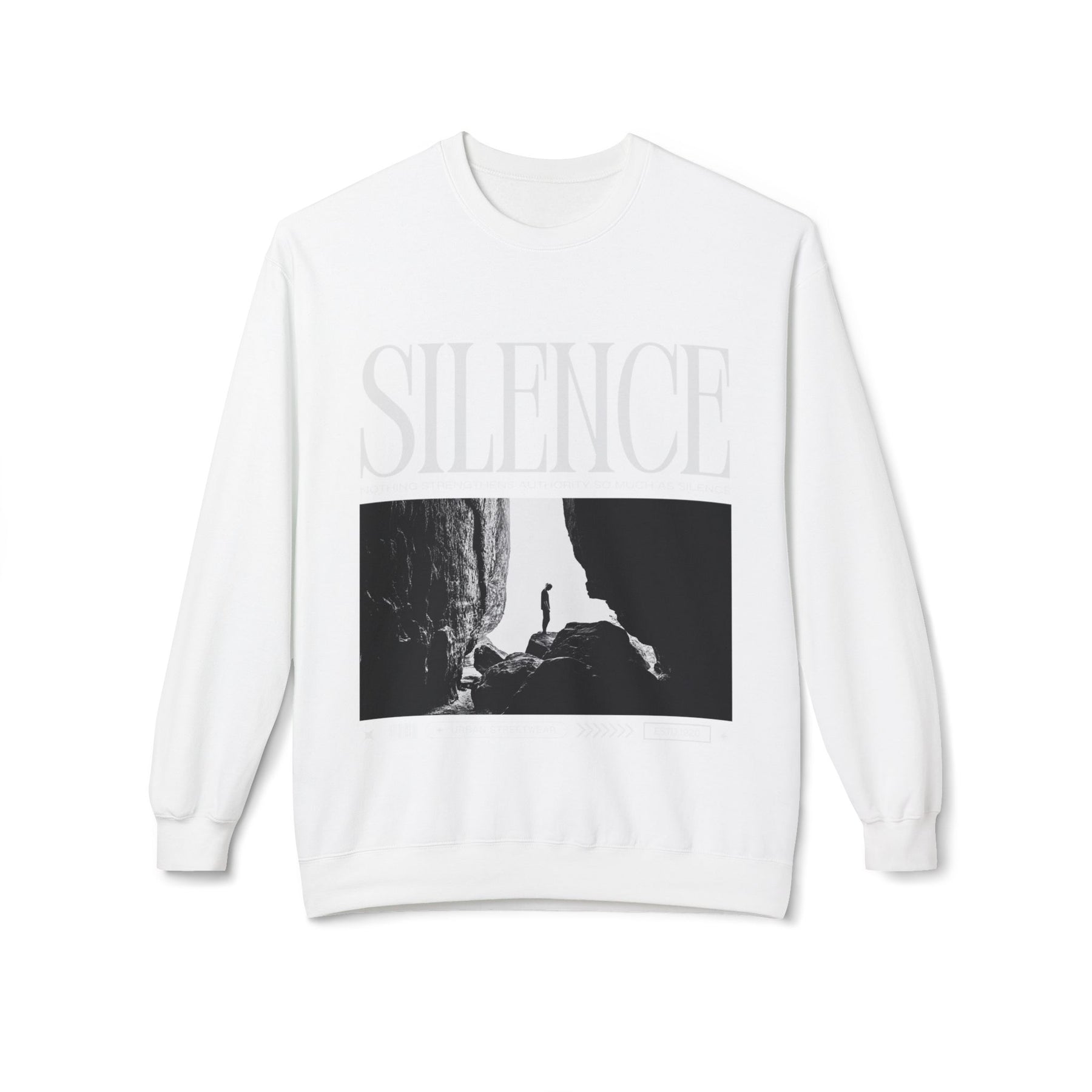 A new relaxed silence casual sweartshirt