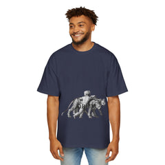 Vintage Premium  Oversized Tee with Savanna Adventure Design, Casual Wear, Graphic Tee, Streetwear Style..