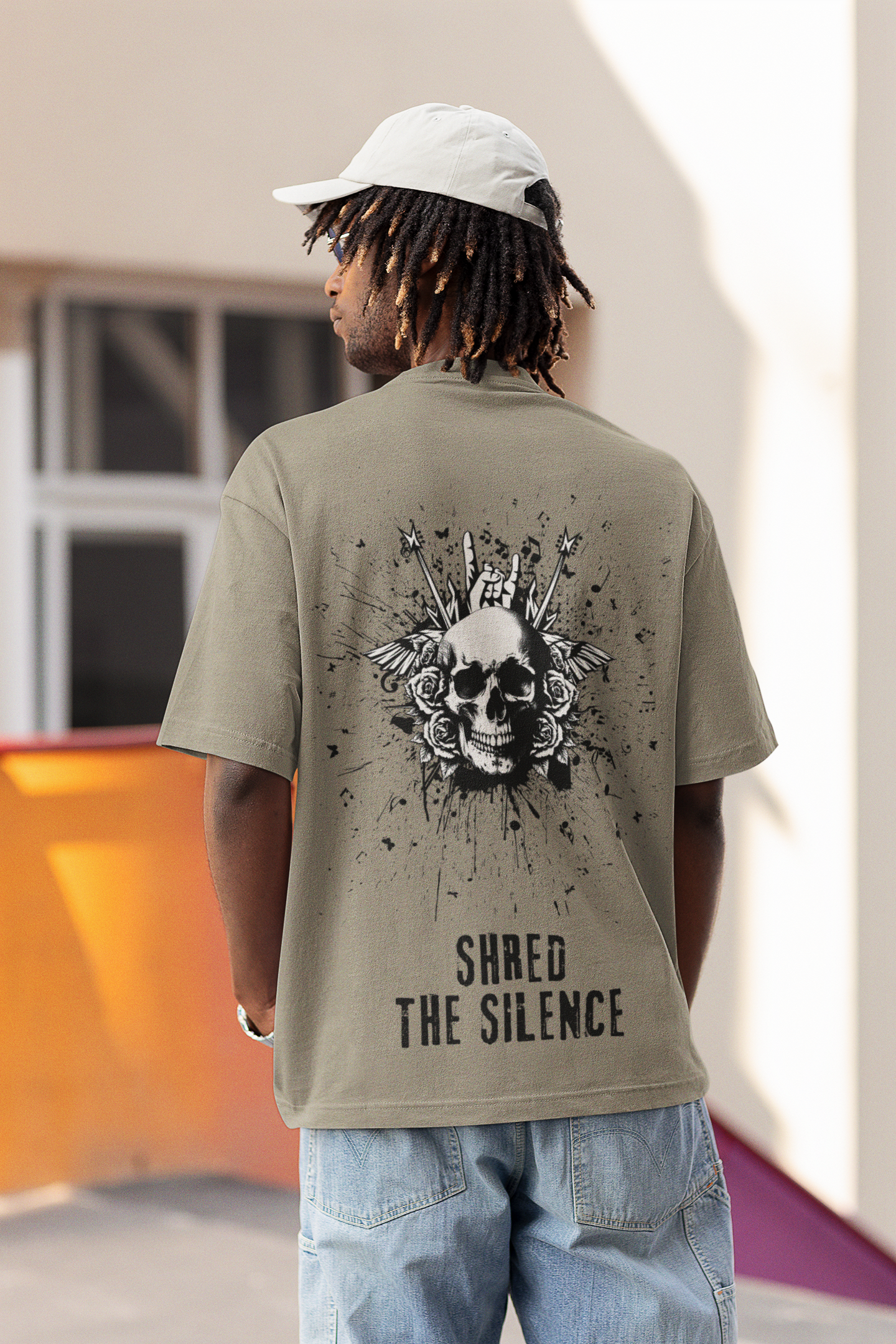 Shared The Silence Streetwear Heavy Oversized Tee