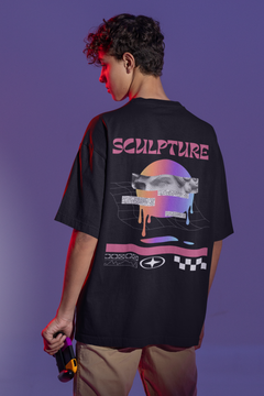Glitch Sculpture Oversized-Tee