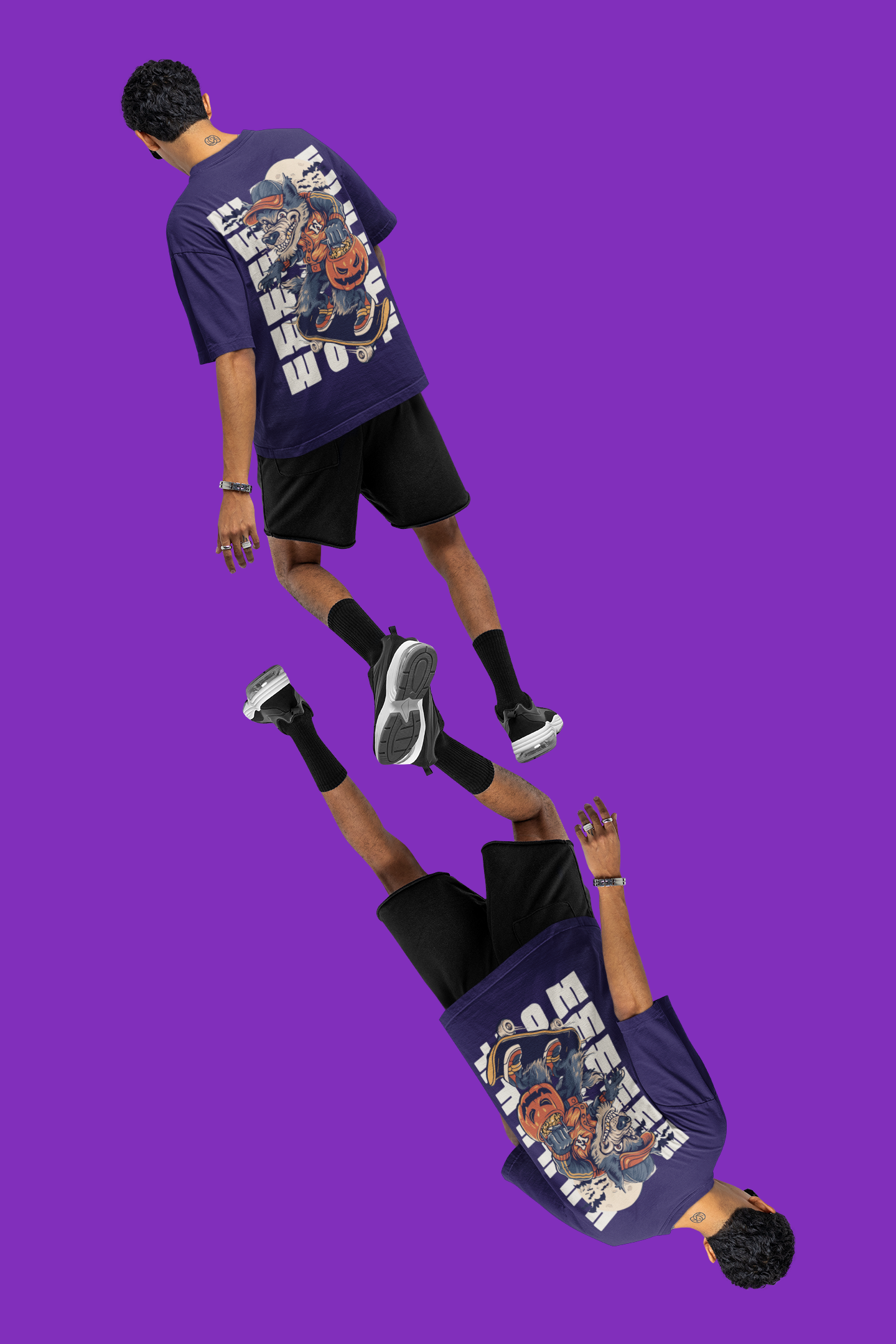 Werewolf on Wheels Oversized-Tee