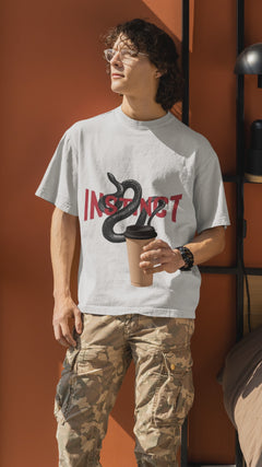 "INSTINCT X VENOM Oversized Tee – Embrace the Power Within"